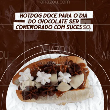 posts, legendas e frases de hot dog  para whatsapp, instagram e facebook: Aqui você tem opções doce de hotdog para comemorar o Dia do Chocolate.
Experimente, é muito gostoso e você vai se apaixonar. Pode confiar.

#ahazoutaste #hotdog  #hotdoggourmet  #food  #cachorroquente #diadochocolate #hotdogdoce
