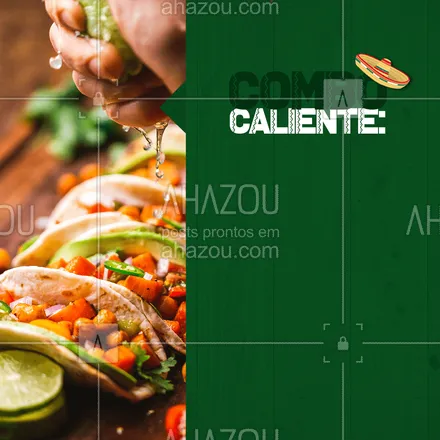 posts, legendas e frases de cozinha mexicana para whatsapp, instagram e facebook: Que tal apimentar um pouca a vida? Com esse combo delicioso seu dia vai ficar mais caliente. Venha nos visitar ou peça já o seu 🌮. #comidamexicana #cozinhamexicana #ahazoutaste #nachos #texmex #vivamexico #promoção #combo