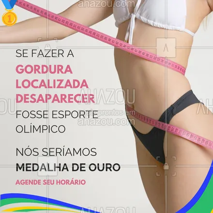 posts, legendas e frases de estética corporal para whatsapp, instagram e facebook: Venha conferir nossos tratamentos e diga adeus à gordura localizada ✨.

Agende o seu horário e tenha certeza de que será cuidada por profissionais medalha de ouro 🥇.

#AhazouBeauty #beleza #estetica #esteticaavancada #esteticacorporal #esteticista #saúde #olímpiadas2024 