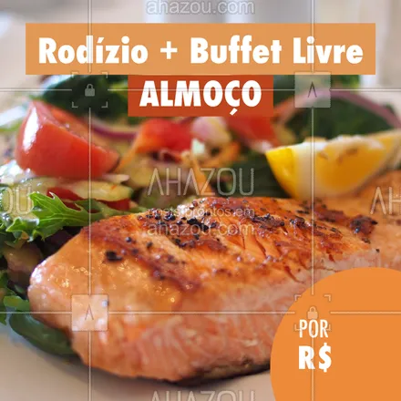 posts, legendas e frases de à la carte & self service para whatsapp, instagram e facebook: Que tal essa promoção incrível? #buffet #ahazou #rodizio #gastronomia