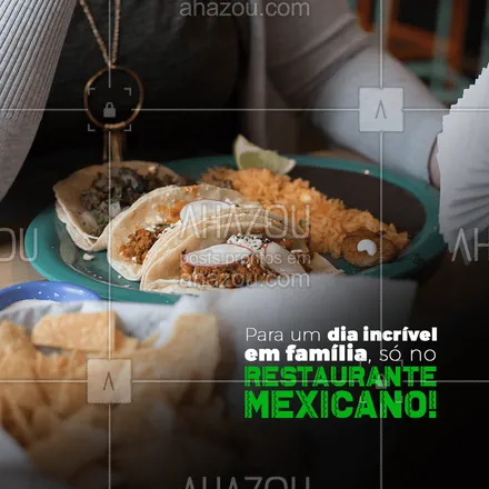 posts, legendas e frases de cozinha mexicana para whatsapp, instagram e facebook: Venha para o nosso restaurante se divertir e se deliciar com as nossas delícias! #ahazoutaste #comidamexicana  #cozinhamexicana  #vivamexico 