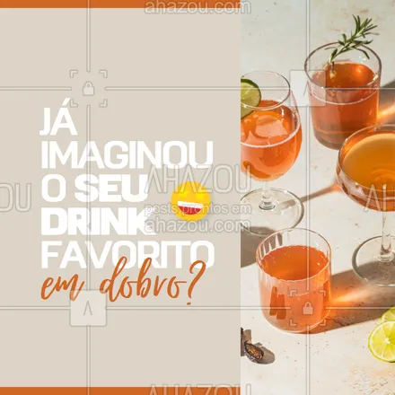 posts, legendas e frases de  para whatsapp, instagram e facebook: Aqui o sonho se torna realidade. 🤪 Venha nos visitar e aproveitar a nossa promoção de double drink. #ahazoutaste #drinks  #lounge  #pub  #bar #promoção