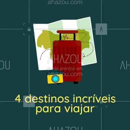 posts, legendas e frases de agências & agentes de viagem para whatsapp, instagram e facebook: Quer viajar dentro do Brasil e não sabe para onde ir? Confira esses destinos incríveis que separamos para você! #carrosselahz #AhazouTravel #viagens #agentedeviagens #viajar #trip #dicas