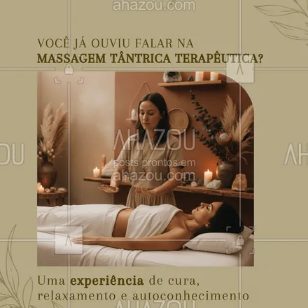 posts, legendas e frases de  para whatsapp, instagram e facebook: A massagem tântrica terapêutica é uma técnica profunda que promove relaxamento, liberação de tensões e reconexão com o corpo 🌸
Mais do que uma massagem, é um convite para sentir, respirar e se reconectar com sua energia vital.

💫 Indicado para quem busca equilíbrio emocional, redução do estresse e mais presença no dia a dia.

🌿 Agende sua sessão e descubra o poder do toque terapêutico e consciente.

#massagemtantricat #massagemterapeutica #autoconhecimento #equilibrioemocional #bemestar #autocuidado #energia #saudeintegral #massagemtântrica