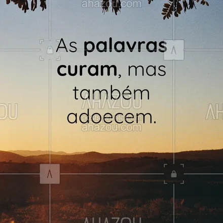 posts, legendas e frases de saúde mental para whatsapp, instagram e facebook: As palavras curam, mas também adoecem.
#AhazouSaude #terapia #saudemental #psicoterapia #diadeterapia #frasemotivacional  #viverbem 