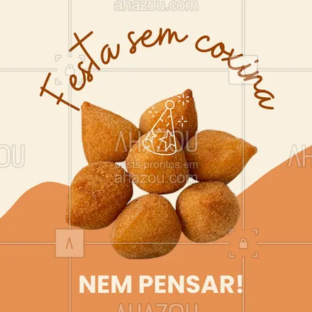posts, legendas e frases de  para whatsapp, instagram e facebook: Seja no seu evento, reunião de família ou no happy hour com os amigos, nossa coxinha é o petisco que não pode faltar! Peça já e surpreenda seus convidados. 📞🍴
#CoxinhaParaFesta #PetiscoPerfeito #DeliveryDeCoxinha #SaborInesquecível

