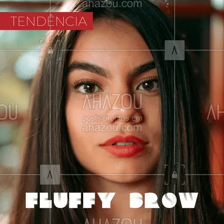 posts, legendas e frases de cílios & sobrancelhas, natura para whatsapp, instagram e facebook: As sobrancelhas mais cheinhas estão super em alta e já se tornaram a tendência do momento. As fluffy brows tem tudo a ver com deixar as sobrancelhas mais cheinhas e naturais, sem se preocupar em deixar todos os fios no lugar. O objetivo é conquistar um visual mais natural e - por que não? - mais despojado. Tudo a ver com a tendência de maquiagem mais leve e fresquinha que também tem feito muito sucesso. #tendencia #sobrancelha #ahazou #dicas #fluffybrow