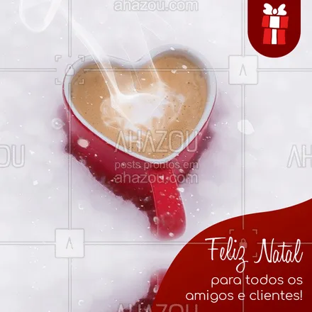 posts, legendas e frases de cafés para whatsapp, instagram e facebook: Desejamos a todos um Feliz Natal, repleto de momentos bons com a família, paz, amor e esperança para o ano que vem por aí. ❤️ #cafés #café #cafeteria #ahazoutaste #feliznatal #natal #ahazoutaste 