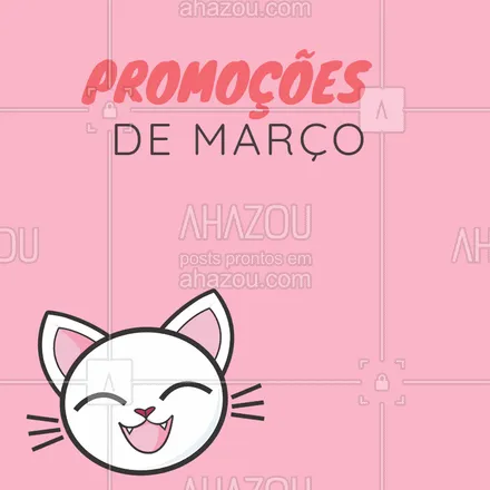 posts, legendas e frases de veterinário para whatsapp, instagram e facebook: Confere só os precinhos especiais desse mês! #ahazou #promoçao #promocional #promoçoesdomes