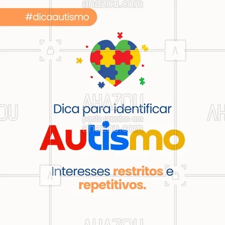 posts, legendas e frases de saúde mental para whatsapp, instagram e facebook: Crianças autistas frequentemente apresentam interesses limitados e repetem os mesmos movimentos ou falas várias vezes. Esses comportamentos são importantes sinais para observação.
Procure um profissional para avaliação!
#autismo #comportamentorepetitivo #interessesespecificos #desenvolvimentoinfantil #autismobrasil #diagnostico #cuidadosinfantis