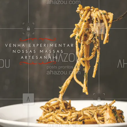 posts, legendas e frases de cozinha italiana para whatsapp, instagram e facebook: Temos massas deliciosas e fresquinhas esperando por você! ? #massaartesanal #massas #macarrao #ahazou #comidaitaliana