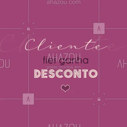 posts, legendas e frases de assuntos gerais de beleza & estética para whatsapp, instagram e facebook: Como agradecimento pelo tempo que passamos juntos, vamos dar um desconto a todas as nossas clientes. Obrigado pelo carinho e esperamos vocês. ?  #AhazouBeauty  #desconto #cliente  #beleza