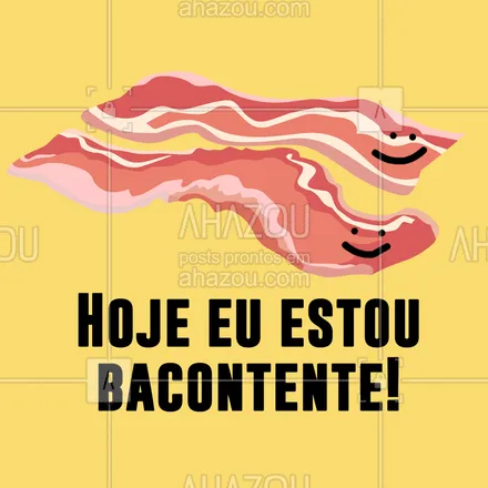 posts, legendas e frases de hamburguer para whatsapp, instagram e facebook: Que fofo ? #bacon #ahazoutaste 