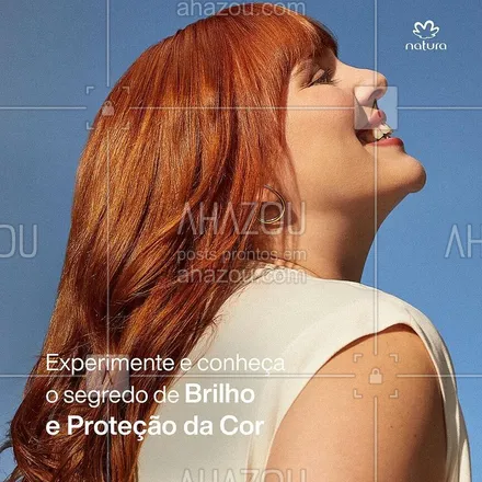 posts, legendas e frases de natura para whatsapp, instagram e facebook: Você já conhece o segredo por trás da linha Natura Lumina Brilho e Proteção da Cor? Se não conhece, a gente te conta!

Toda a potência do Esqualano Vegetal unida à Biotecnologia Pró-teia são os responsáveis pela alta performance e os resultados comprovados da linha feita pros seus cabelos brilharem.

Conta aqui quem ficou curiosa e quer ver de pertinho os benefícios!

#DescriçãoDeImagem: O post em formato de carrossel mostra na primeira tela uma mulher ruiva, que sorri sobre um fundo azul e está acompanhada pelo texto: “Quer saber o segredo por trás de cabelos com cor radiante e brilho intenso?” Na segunda tela a tecnologia é exibida em um esquema animado com seus detalhes em texto lê-se o seguinte: “O poder da tecnologia Pró-teia; Regenera os fios deixando seus cabelos 2x mais fortes”. Na terceira tela é mostra-se a tecnologia do Esqualano Vegetal em um esquema visual animado, acompanhado do texto: “Ativo Esqualano Vegetal: forma um filme protetor que blinda os fios e protege a cor; + Brilho - Frizz”. Já na quarta e última tela vê-se a linha completa com o seguinte texto: “Prolonga a cor por até 10 semanas; 3x mais brilho; Experimente o cuidado de Natura Lumina”. #AhazouNatura #ahazourevenda