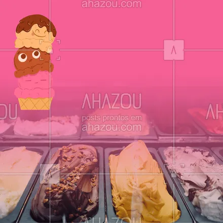 posts, legendas e frases de gelados & açaiteria para whatsapp, instagram e facebook: Aproveite nossa super promoção para refrescar o seu dia e de quem você mais ama com nossos potes de sorvete! 💛#sorvete #ahazoutaste #sorveteria #promoção