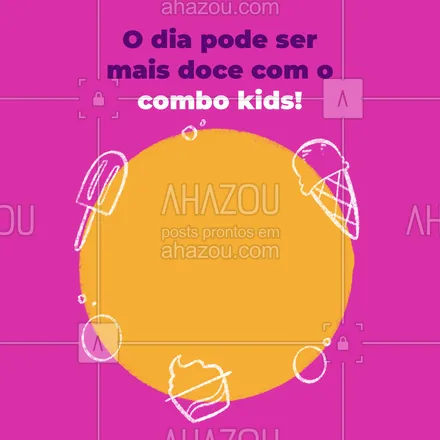 posts, legendas e frases de gelados & açaiteria para whatsapp, instagram e facebook: Sabor e energia para a criançada!
Faça seu pedido ?
#kids #ahazoutaste  #açaíteria #gelados #sorveteria #açaí