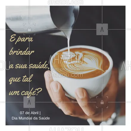 posts, legendas e frases de cafés para whatsapp, instagram e facebook: Bora comemorar essa data especial com a gente? ?
#ahazoutaste #food #diamundialdasaude #vocetasaudavel