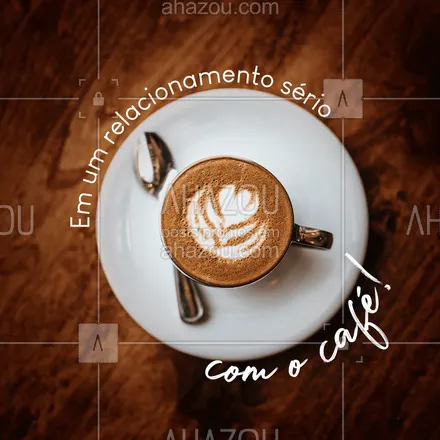 posts, legendas e frases de cafés para whatsapp, instagram e facebook: Quem mais está em um relacionamento sério com o café? ??☕
#coffee #café #ahazoutaste #frasedecafé #loucosporcafé