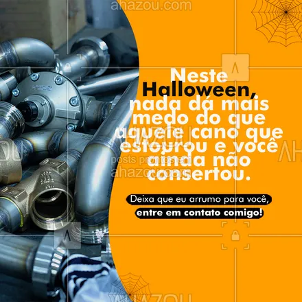 posts, legendas e frases de encanador para whatsapp, instagram e facebook: O terror desse dia das bruxas não precisa ser o seu encanamento, vamos resolver isso aí? 👊🏻
#halloween #diadasbruxas #AhazouServiços #encanador  #encanamento  #infiltracoes  #serviço  #servicoencanador 