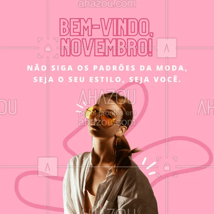 posts, legendas e frases de assuntos variados de Moda para whatsapp, instagram e facebook: A sua maior beleza não está em seguir tendências, mas em seguir seu coração! 🤩
#AhazouFashion #lookdodia  #fashion  #OOTD  #style  #moda  #outfit 