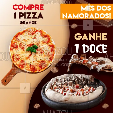 posts, legendas e frases de pizzaria para whatsapp, instagram e facebook: Esse casal faz sucesso! ?
Aproveite nossa promoção do Mês dos Namorados ?
#pizzalife #pizzalovers #ahazoutaste #pizzaria #pizza