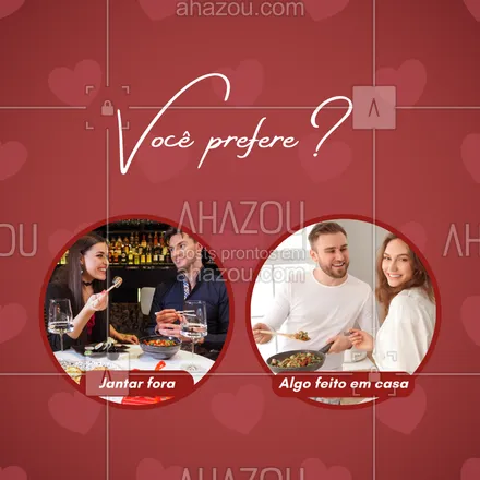 posts, legendas e frases de posts para todos para whatsapp, instagram e facebook: O que combina mais com o Dia dos Namorados de vocês?
Comenta com um emoji 👇
🍷 = jantar fora
🏠 = programinha em casa
#qualoseuestilo #namorados2025 #momentosqueficam
