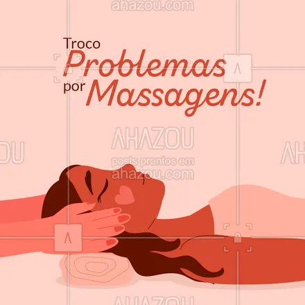 posts, legendas e frases de massoterapia para whatsapp, instagram e facebook: Se desse pra trocar só metade dos problemas por massagem, eu já estava no lucro! 🤭🤣🤣
#AhazouSaude #massagem  #massoterapeuta  #massoterapia  #quickmassage  #relax 