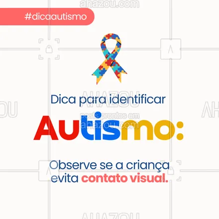 posts, legendas e frases de saúde mental para whatsapp, instagram e facebook: Um dos sinais mais comuns do autismo é a dificuldade no contato visual. Se a criança costuma evitar olhar nos olhos durante a conversa ou interação, pode ser um indicativo.
Sempre procure ajuda profissional para uma avaliação correta!
#autismo #autismobrasil #sinaisdeautismo #desenvolvimentoinfantil #contatovisual #diagnostico #cuidadosinfantis