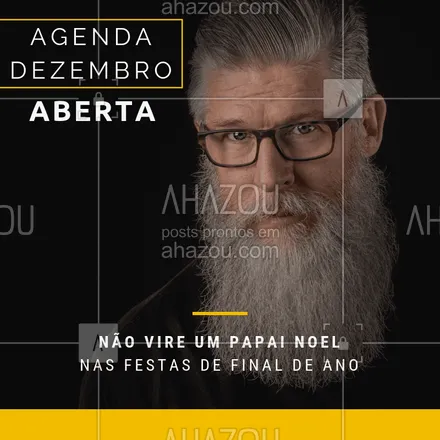 posts, legendas e frases de barbearia para whatsapp, instagram e facebook: Venha fazer sua barba e cortar o cabelo para as festas. Agende seu horário. 
Bem-vindo, dezembro
#barbearia #ahazou #cabelomasculino #agenda #horario #natal 