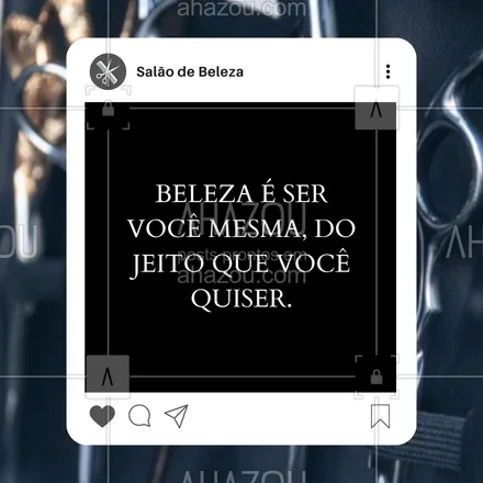 posts, legendas e frases de cabelo para whatsapp, instagram e facebook: ✨ A verdadeira beleza está em ser autêntica e abraçar quem você realmente é. No nosso salão, valorizamos a sua essência e te ajudamos a expressar sua beleza do jeito que você quiser. Seja você, seja linda! 💖💇‍♀️

#BelezaAutêntica #SejaVocêMesma #EmpoderamentoFeminino #BelezaSemRegras #AutoAceitação #AhazouBeauty  #hairstyle  #cabeleireiro 