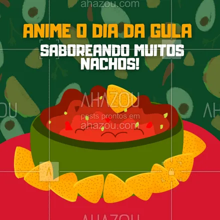 posts, legendas e frases de cozinha mexicana para whatsapp, instagram e facebook: Não perca tempo e venha saborear muita comida mexicana nessa data. 🌮😋 #ahazoutaste #comidamexicana #cozinhamexicana #nachos #diadagula