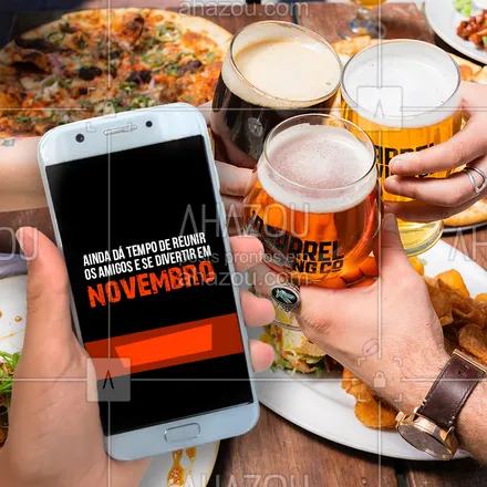 posts, legendas e frases de bares para whatsapp, instagram e facebook: Novembro acabando e ainda dá tempo de terminar esse mês em grande estilo, com amigos + bons drinks  ? Que tal? #bebidas #ahazoutaste #comidaitaliana #novembro 