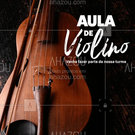 posts, legendas e frases de música & instrumentos para whatsapp, instagram e facebook: Quer aprender a tocar violino ou melhorar suas técnicas? Nós te ajudamos #AhazouEdu #aula #violino #aprendizado #música