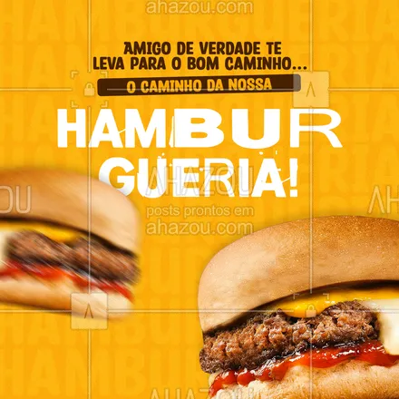 posts, legendas e frases de hamburguer para whatsapp, instagram e facebook: Marque aqui aquele grande amigo que está devendo te trazer para comer o seu lanche favorito! 👇🏻🍔
#ahazoutaste #artesanal  #burger  #burgerlovers  #hamburgueria  #hamburgueriaartesanal 