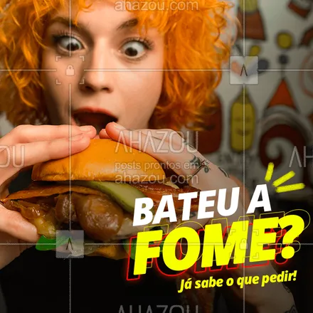 posts, legendas e frases de hamburguer para whatsapp, instagram e facebook: Quando a fome aperta, não há dúvidas.
Peça seu hamburguer favorito! ??

#hamburguer #burger #lanche #comida #ahazou