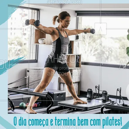posts, legendas e frases de pilates para whatsapp, instagram e facebook: Pilates é vida! #pilates #ahazou #fisioterapia #exercicios