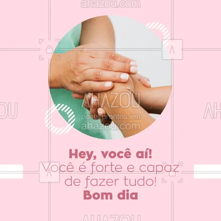 posts, legendas e frases de posts para todos para whatsapp, instagram e facebook: Você e apenas você sabe do que é capaz, então não se esconda e não tenha medo. Você é forte e capaz de fazer tudo o que sempre quis e sonhou. Tenha esperanças que dias melhores virão. #motivacional #ahazou #bomdia #felicidade #colorahz