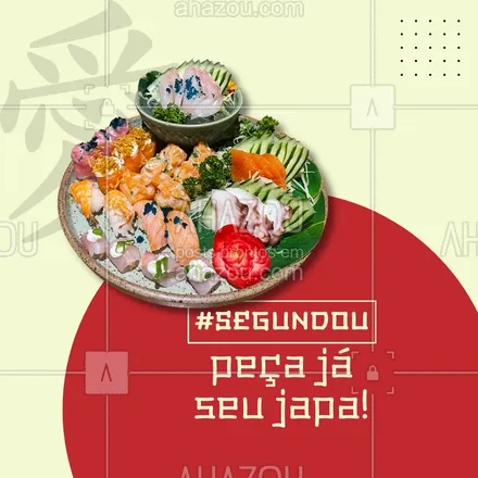 posts, legendas e frases de cozinha japonesa para whatsapp, instagram e facebook: A sua segunda está desanimada e para baixo? Peça já sua comida japonesa aqui no delivery e melhore seu início de semana! #Segundoucomjapa.


#ahazoutaste #sushitime  #sushilovers  #sushidelivery  #japanesefood  #japa  #comidajaponesa 