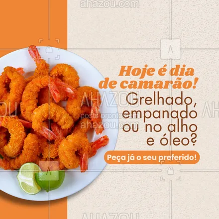 posts, legendas e frases de  para whatsapp, instagram e facebook: Não importa o modo de preparo, aqui o camarão é sempre a estrela do prato!
Escolha o seu favorito e faça seu pedido pelo WhatsApp.
Sabor de verdade em cada garfada!
#camarãogrelhado #camarãonopanela #frutosdomar #saborautêntico #deliverygastronomico #comidaboa