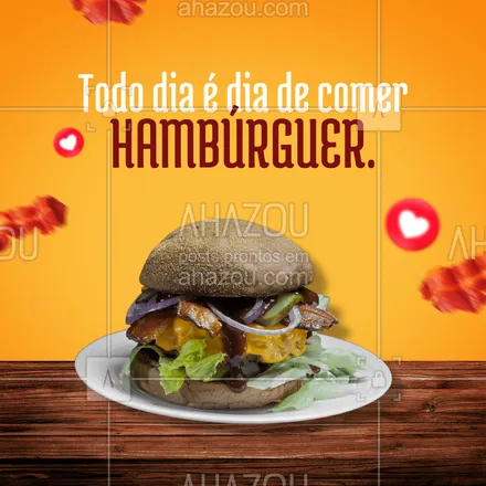 posts, legendas e frases de hamburguer para whatsapp, instagram e facebook: Você não precisa de um motivo ou uma data especial, todo dia é dia de comer hambúrguer. Então ligue e faça o seu pedido para desfrutar dos nossos lanches deliciosos (inserir número). 

 #hamburgueria  #burger  #burgerlovers #ahazoutaste #hamburgueriaartesanal #combos #diadehamburguer #convite 