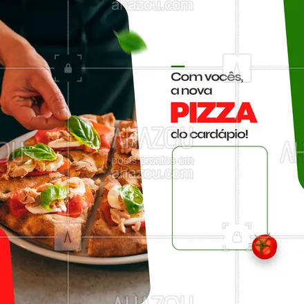 posts, legendas e frases de pizzaria para whatsapp, instagram e facebook: Quer experimentar algo diferente hoje? Vai de pizza 🍕! 
Estamos com um novo sabor irresistível para você experimentar. Bordas crocantes, massa e molho caseiros, de praxe! Mas o sabor imperdível e impossível de descrever, só comendo para saber! Peça já a sua 🍕📲(inserir WhatsApp).


#ahazoutaste #pizzaria  #pizzalovers  #pizzalife  #pizza 