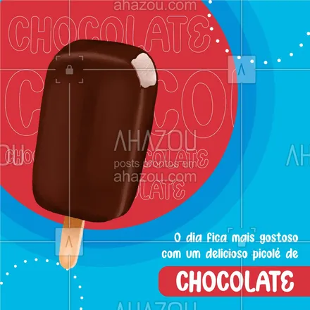 posts, legendas e frases de gelados & açaiteria para whatsapp, instagram e facebook: Um picolézinho de chocolate é tudo que a gente precisa para um dia ficar perfeito! Visite-nos e garanta o seu! 🍫🤎
#ahazoutaste #gelados  #sorveteria #picolé #gelado #chocolate