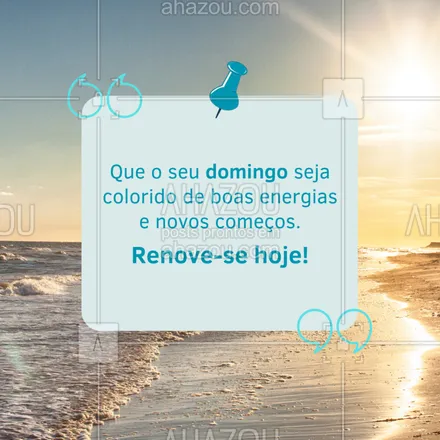 posts, legendas e frases de posts para todos para whatsapp, instagram e facebook: Cada domingo é uma nova chance para recomeçar, crescer e ser feliz. Aproveite!
#domingo #motivacao #novocomeco #boasenergias #frasesinspiradoras