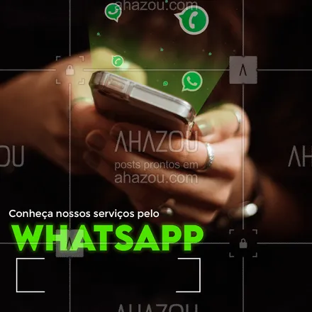 posts, legendas e frases de posts para todos para whatsapp, instagram e facebook: Fique por dentro de tudo que fazemos através do nosso whatsapp! #ahazou  #atendimento #whatsapp #zap #comunicado
