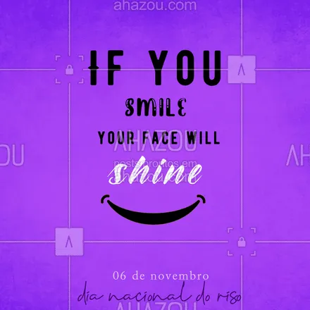 posts, legendas e frases de línguas estrangeiras para whatsapp, instagram e facebook: Just one smile immensely increases the beauty of the universe!?
(Um sorriso aumenta imensamente a beleza do universo) ?? #AhazouEdu #ingles #educacao #diadoriso #sorriso #riso #dianacionaldoriso #06deoutubro #smile #AhazouEdu 
