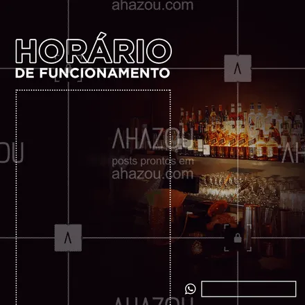 posts, legendas e frases de bares para whatsapp, instagram e facebook: Confira nosso horário de funcionamento!

#bar #ahazoutaste #horario #vemprobar