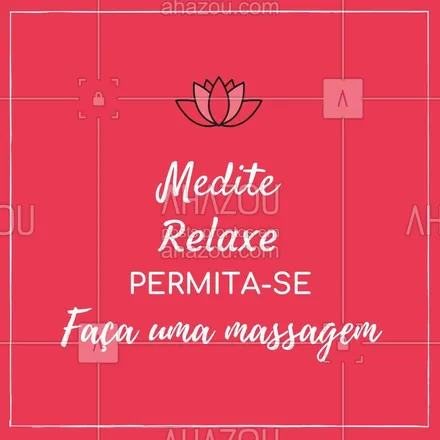 posts, legendas e frases de massoterapia para whatsapp, instagram e facebook: Separe um tempinho para relaxar a mente! Agende seu horário!

#massagem #ahazoumassagem #massoterapia 