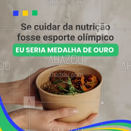 posts, legendas e frases de assuntos variados de Saúde e Bem-Estar para whatsapp, instagram e facebook: Venha aprender a ser um campeão na alimentação saudável comigo. 

Vamos conquistar essa medalha juntos 🥗🥇. Entre em contato e agende o seu horário. 

#AhazouSaude #bemestar #cuidese #qualidadedevida #saude #viverbem #olímpiasas2024