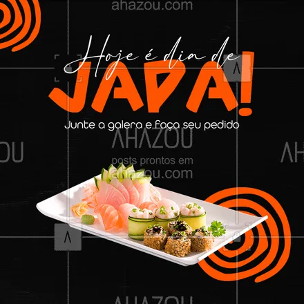 posts, legendas e frases de cozinha japonesa para whatsapp, instagram e facebook: Seja hot roll, temaki ou sushi, comida japonesa é sempre uma boa ideia, vem pra cá! 🍣😋
#ahazoutaste #comidajaponesa  #japa  #japanesefood  #sushidelivery  #sushilovers  #sushitime 