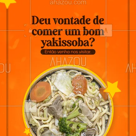 posts, legendas e frases de cozinha japonesa para whatsapp, instagram e facebook: Yakissoba gostoso de verdade, você só encontra aqui. Venha nos visitar e experimente todo o sabor desse prato maravilhoso. Você também pode fazer o seu pedido pelo delivery 📱 (inserir número). #comidajaponesa #japa #japanesefood #ahazoutaste #sushidelivery #sushilovers #sushitime #sabor #qualidade #opções #yakissoba
